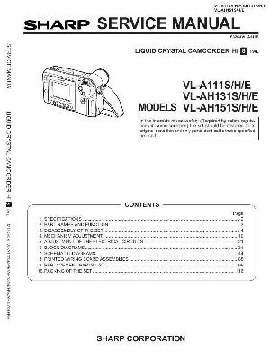 Сервисная инструкция Sharp VL-A111 ― Manual-Shop.ru