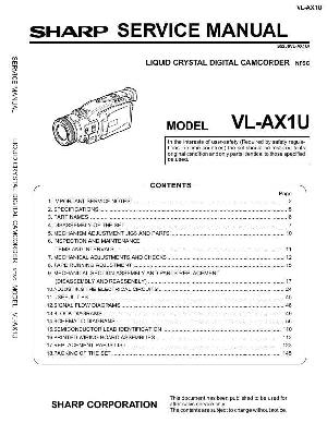 Сервисная инструкция Sharp VL-AX1U ― Manual-Shop.ru