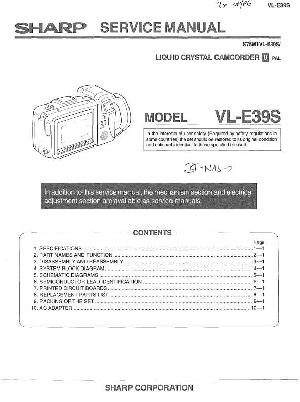 Сервисная инструкция Sharp VL-E39S ― Manual-Shop.ru
