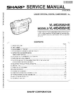 Сервисная инструкция Sharp VL-WD250E, VL-WD450E ― Manual-Shop.ru