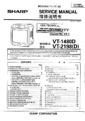 Сервисная инструкция Sharp VT-1480, VT-2180 VT-1 ― Manual-Shop.ru