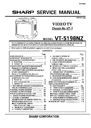 Сервисная инструкция Sharp VT-5198NZ ― Manual-Shop.ru