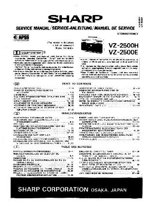 Сервисная инструкция Sharp VZ-2500E, VZ-2500H ― Manual-Shop.ru