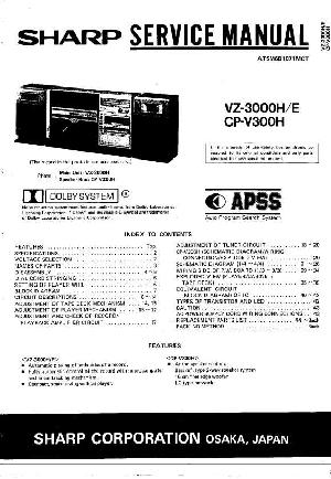 Сервисная инструкция Sharp VZ-3000H, VZ-3000E, CPV-300H ― Manual-Shop.ru