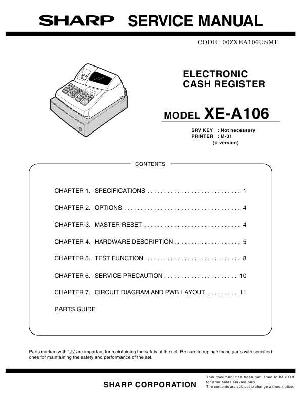 Сервисная инструкция Sharp XE-A106 ― Manual-Shop.ru