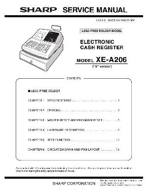 Сервисная инструкция Sharp XE-A206 ― Manual-Shop.ru