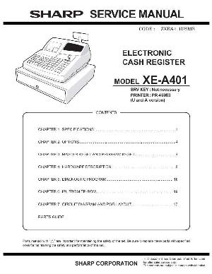 Сервисная инструкция Sharp XE-A401 ― Manual-Shop.ru