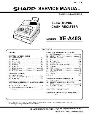 Сервисная инструкция Sharp XE-A40S ― Manual-Shop.ru