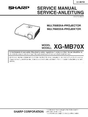 Сервисная инструкция Sharp XG-MB70X ― Manual-Shop.ru