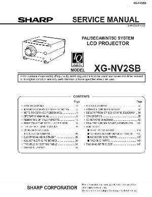 Сервисная инструкция Sharp XG-NV2SB ― Manual-Shop.ru