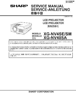 Сервисная инструкция Sharp XG-NV4SE, XG-NV40SA ― Manual-Shop.ru