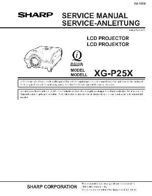 Сервисная инструкция Sharp XG-P25X ― Manual-Shop.ru