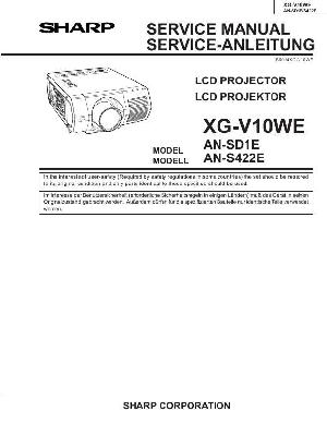 Сервисная инструкция Sharp XG-V10WE ― Manual-Shop.ru