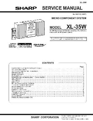 Сервисная инструкция Sharp XL-35W ― Manual-Shop.ru
