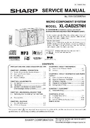 Сервисная инструкция Sharp XL-DAB257NH ― Manual-Shop.ru