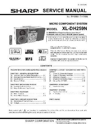 Сервисная инструкция Sharp XL-DH259N ― Manual-Shop.ru