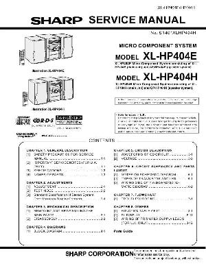 Сервисная инструкция Sharp XL-HP404H ― Manual-Shop.ru