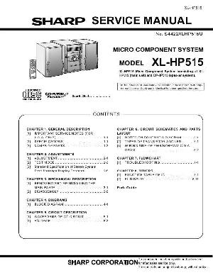 Сервисная инструкция Sharp XL-HP515 ― Manual-Shop.ru