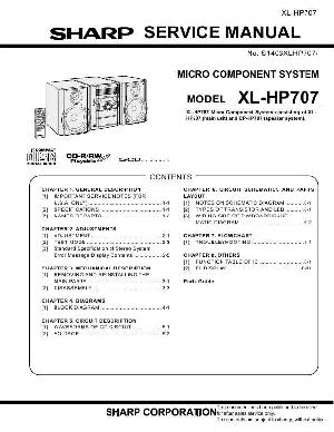 Сервисная инструкция SHARP XL-HP707 ― Manual-Shop.ru