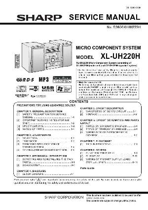 Сервисная инструкция Sharp XL-UH220H ― Manual-Shop.ru