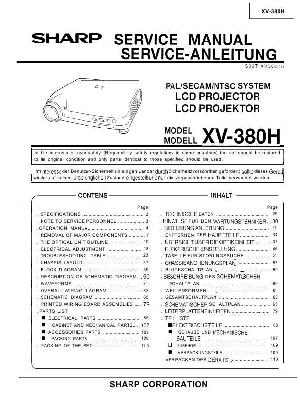 Сервисная инструкция Sharp XV-380H ― Manual-Shop.ru