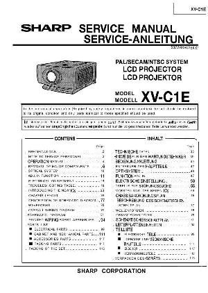 Сервисная инструкция Sharp XV-C1E ― Manual-Shop.ru