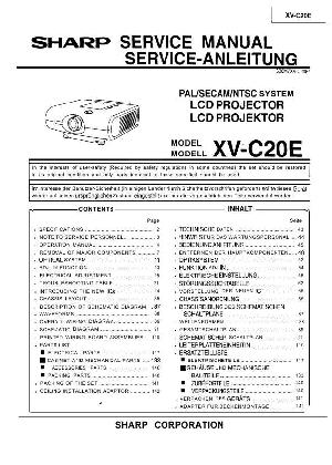 Сервисная инструкция Sharp XV-C20E ― Manual-Shop.ru