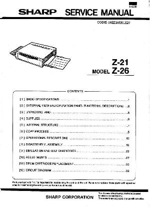 Service manual Sharp Z-21, Z-26 ― Manual-Shop.ru