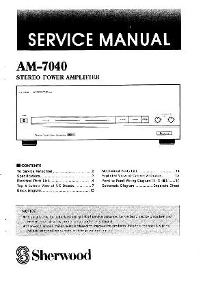 Service manual Sherwood AM-7040 ― Manual-Shop.ru