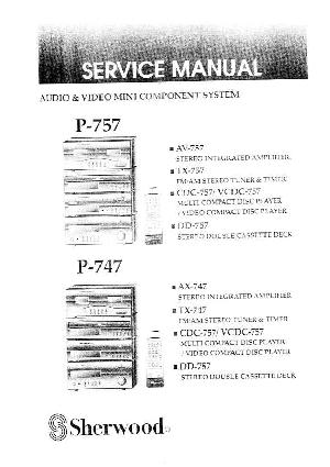 Service manual Sherwood AV-747, AV-757, CDC-757, DD-757, TX-747, TX-757, P-747, P-757, VCDC-757 ― Manual-Shop.ru