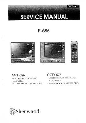 Service manual Sherwood AVT-686, CCD-676, P-686 ― Manual-Shop.ru