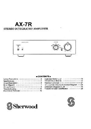 Service manual Sherwood AX-7R ― Manual-Shop.ru