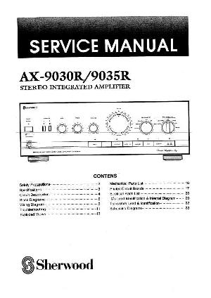 Service manual Sherwood AX-9030R, AX-9035R ― Manual-Shop.ru