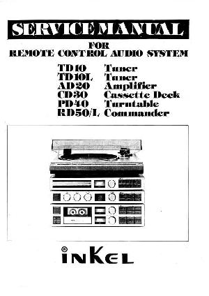 Сервисная инструкция Sherwood INKEL, TD-10, AD-20, CD-30, PD-40, RD-50 ― Manual-Shop.ru