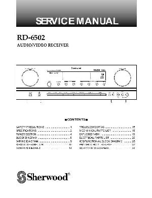 Service manual Sherwood RD-6502 ― Manual-Shop.ru