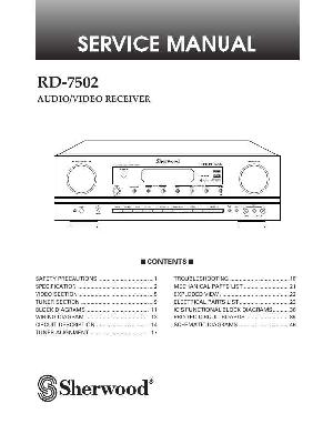 Service manual Sherwood RD-7502 ― Manual-Shop.ru