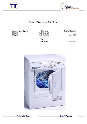 Сервисная инструкция Siemens WTXL-2100, WTXL-2500 ― Manual-Shop.ru