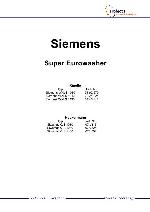 Service manual Siemens XLS-1030, XLS-1240, XLS-1430, WXLS-1030, WXLS-1240, WXLS-1430 SIWAMAT