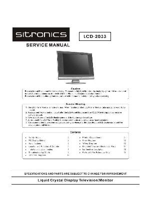 Service manual Sitronics LCD-2033 ― Manual-Shop.ru