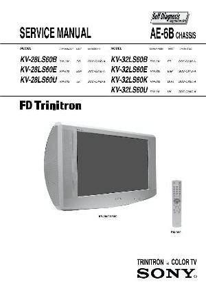 Сервисная инструкция Sony KV-28LS60B, KV-28LS60E, KV-28LS60U, KV-32LS60B, KV-32LS60E, K, U (AE-6B chassis) ― Manual-Shop.ru