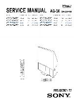 Service manual Sony AG-3X chassis, KP-FX43M31, KP-FX43M61, KP-FX43M91, KP-FX53M31, KP-FX53M61, KP-FX53M91