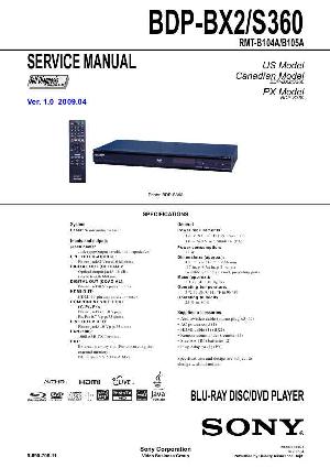 Service manual Sony BDP-BX2, BDP-S360 ― Manual-Shop.ru