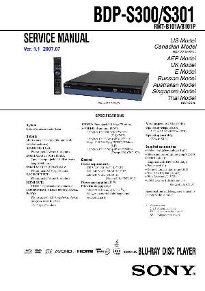 Service manual Sony BDP-S300, BDP-S301 ― Manual-Shop.ru