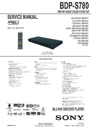 Service manual Sony BDP-S780 ― Manual-Shop.ru