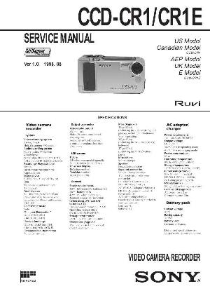 Сервисная инструкция Sony CCD-CR1, CCD-CR1E ― Manual-Shop.ru