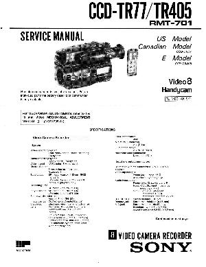 Service manual Sony CCD-TR77, CCD-TR405 ― Manual-Shop.ru