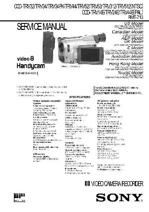 Сервисная инструкция Sony CCD-TRV32, CCD-TRV34, CCD-TRV34PK, CCD-TRV44, CCD-TRV52, CCD-TRV53, CCD-TRV312, CCD-TRV512, CCD-TRV14E, CCD-TRV24E, CCD-TRV44E ― Manual-Shop.ru