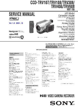 Service manual Sony CCD-TRV608 ― Manual-Shop.ru