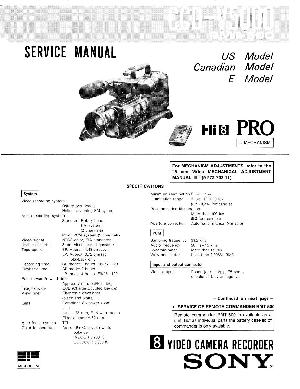 Service manual Sony CCD-V5000  ― Manual-Shop.ru