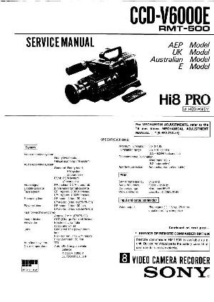 Service manual Sony CCD-V6000E ― Manual-Shop.ru